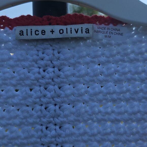 🍓 Alice + Olivia Crochet Fruit Cardigan - Size M 🍓 - Picture 6 of 10